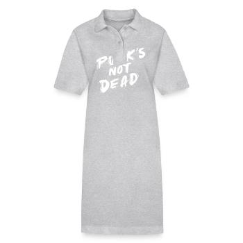 Le punk n’est pas mort - Robe polo bio PAIGER Stanley/Stella Femme - gris chiné - Devant