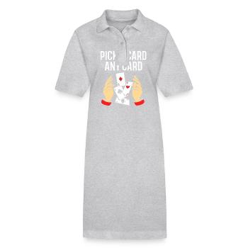 magicien magicien - Robe polo bio PAIGER Stanley/Stella Femme - gris chiné - Devant
