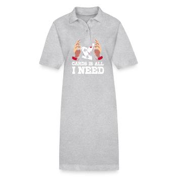 magicien magicien - Robe polo bio PAIGER Stanley/Stella Femme - gris chiné - Devant