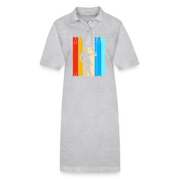 magicien magicien - Robe polo bio PAIGER Stanley/Stella Femme - gris chiné - Devant