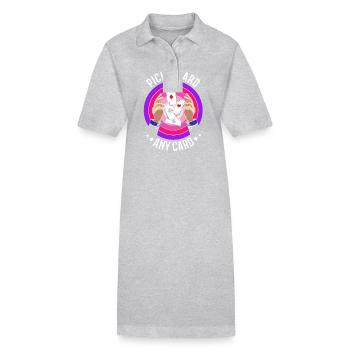 Zauberer - Stanley/Stella Frauen Bio-Polokleid PAIGER - Grau meliert - Vorne