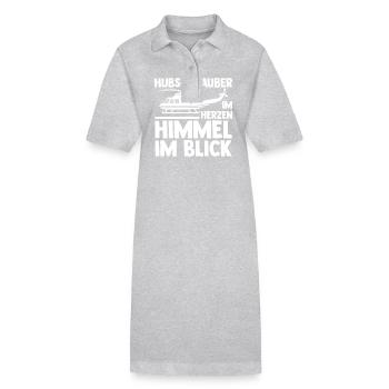 Pilote Hélicoptère Hélicoptère - Robe polo bio PAIGER Stanley/Stella Femme - gris chiné - Devant