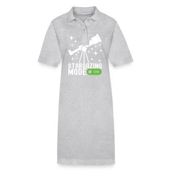 Atronome Astronomie - Stanley/Stella Frauen Bio-Polokleid PAIGER - Grau meliert - Vorne