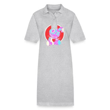 Voodoo - Stanley/Stella Frauen Bio-Polokleid PAIGER - Grau meliert - Vorne