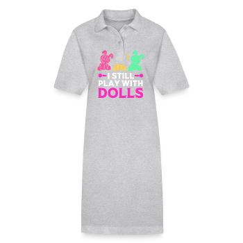 Voodoo - Stanley/Stella Frauen Bio-Polokleid PAIGER - Grau meliert - Vorne