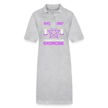 Voodoo - Stanley/Stella Frauen Bio-Polokleid PAIGER - Grau meliert - Vorne