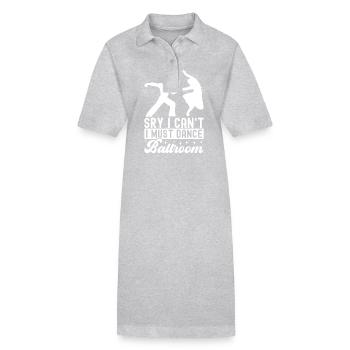 Danse de salon Danseurs de salon Danseurs de salon Danseurs de salon - Robe polo bio PAIGER Stanley/Stella Femme - gris chiné - Devant