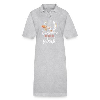 Barman Mixologue Barman Pas - Robe polo bio PAIGER Stanley/Stella Femme - gris chiné - Devant
