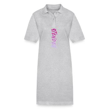 Bartender Mixologist Bartender - Stanley/Stella PAIGER Organic Women’s Polo Dress - heather grey - Front