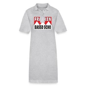 FRANKEN BASSD SCHO - Robe polo bio PAIGER Stanley/Stella Femme - gris chiné - Devant