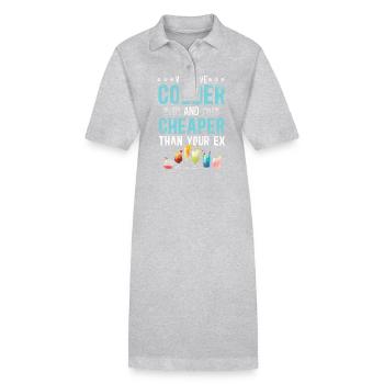 Bartender Mixologist We Serve - Stanley/Stella Frauen Bio-Polokleid PAIGER - Grau meliert - Vorne