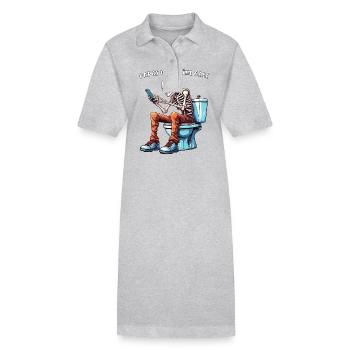 TOILETTE SMARTPHONE BIEN-ÊTRE - Robe polo bio PAIGER Stanley/Stella Femme - gris chiné - Devant