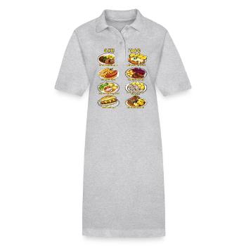 GERMAN FOOD - Stanley/Stella Frauen Bio-Polokleid PAIGER - Grau meliert - Vorne