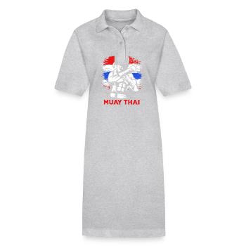 Boxe Muay Thai - Robe polo bio PAIGER Stanley/Stella Femme - gris chiné - Devant