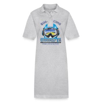 SIM RACING Dreams, Real Racing Thrills - Stanley/Stella Frauen Bio-Polokleid PAIGER - Grau meliert - Vorne
