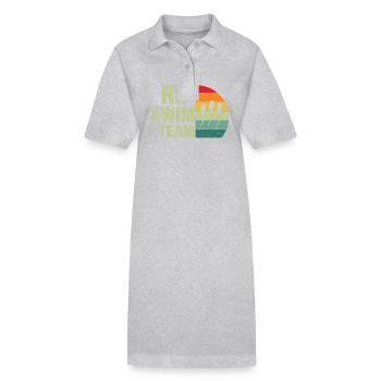 Rip Swim Team Drôle Vasectomie Récupération Cadeau - Robe polo bio PAIGER Stanley/Stella Femme - gris chiné - Devant