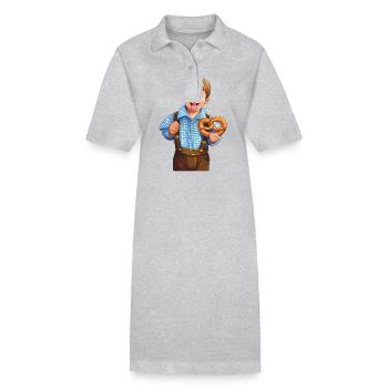 BRETZEL ENFANT GARÇON - Robe polo bio PAIGER Stanley/Stella Femme - gris chiné - Devant