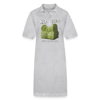 HAY MAKER - Stanley/Stella Frauen Bio-Polokleid PAIGER - Grau meliert - Vorne