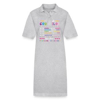 Conseiller scolaire Conseiller scolaire - Robe polo bio PAIGER Stanley/Stella Femme - gris chiné - Devant
