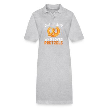 bretzel - Robe polo bio PAIGER Stanley/Stella Femme - gris chiné - Devant