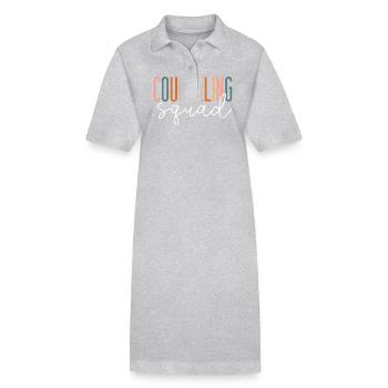 Équipe de conseil des conseillers scolaires - Robe polo bio PAIGER Stanley/Stella Femme - gris chiné - Devant