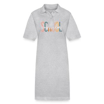 Conseiller scolaire Conseiller scolaire - Robe polo bio PAIGER Stanley/Stella Femme - gris chiné - Devant