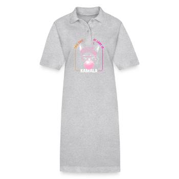 Kamala Harris & Tim Walz 2024 Chemise de soutien - Robe polo bio PAIGER Stanley/Stella Femme - gris chiné - Devant