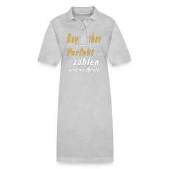 Les Bayreuther n’ont pas besoin d’être parfaites - Robe polo bio PAIGER Stanley/Stella Femme - gris chiné - Devant