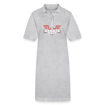 Kamala Harris & Tim Walz 2024 Chemise de soutien - Robe polo bio PAIGER Stanley/Stella Femme - gris chiné - Devant