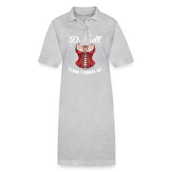 Trachten Dirndl Lausmadl Damen Ersatz Bayern - Robe polo bio PAIGER Stanley/Stella Femme - gris chiné - Devant