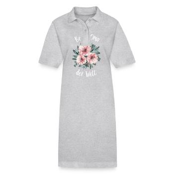 Oma Großmutter Großeltern Muttertag Familie - Stanley/Stella Frauen Bio-Polokleid PAIGER - Grau meliert - Vorne