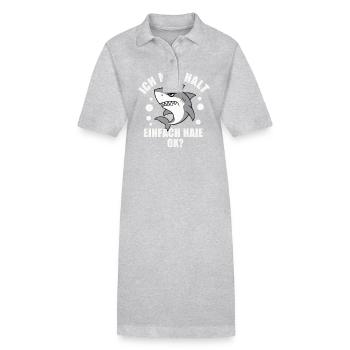 Requin Requin Requins Requin - Robe polo bio PAIGER Stanley/Stella Femme - gris chiné - Devant