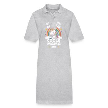 Mom, Mother's Day, Mother, Mother, Parent, Mom - Stanley/Stella PAIGER Organic Women’s Polo Dress - heather grey - Front
