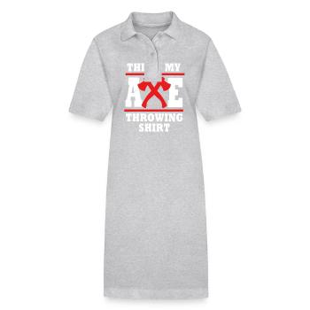 Axe - Stanley/Stella PAIGER Organic Women’s Polo Dress - heather grey - Front