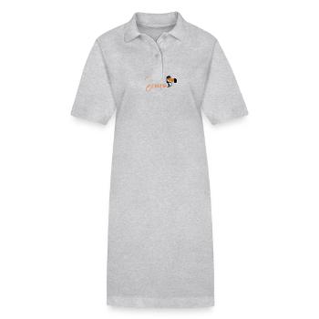 Dodo de l’île Maurice - Robe polo bio PAIGER Stanley/Stella Femme - gris chiné - Devant