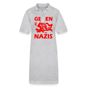Gegen nazis - Stanley/Stella Frauen Bio-Polokleid PAIGER - Grau meliert - Vorne