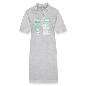 Antenne radio amateur - Robe polo bio PAIGER Stanley/Stella Femme - gris chiné - Devant