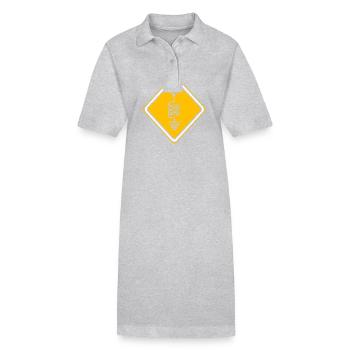 Antenne radio amateur - Robe polo bio PAIGER Stanley/Stella Femme - gris chiné - Devant