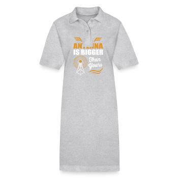 Antenne radio amateur - Robe polo bio PAIGER Stanley/Stella Femme - gris chiné - Devant