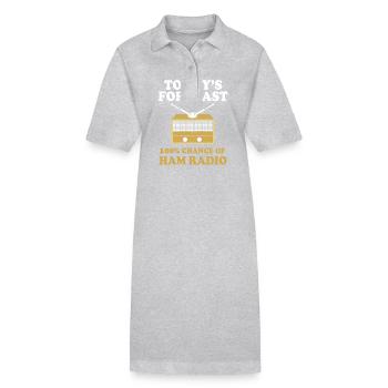 Amateur Radio Radio - Robe polo bio PAIGER Stanley/Stella Femme - gris chiné - Devant