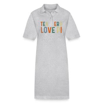 Funny Pi Day Math Teacher Shirts 3.14 Pi Symbol - Stanley/Stella Frauen Bio-Polokleid PAIGER - Grau meliert - Vorne