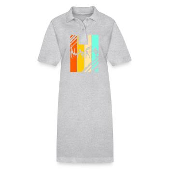Gymnastes Athlétisme Gymnastique - Robe polo bio PAIGER Stanley/Stella Femme - gris chiné - Devant