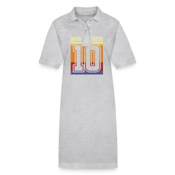 11th birthday Ten year of birth Date of birth - Stanley/Stella PAIGER Organic Women’s Polo Dress - heather grey - Front