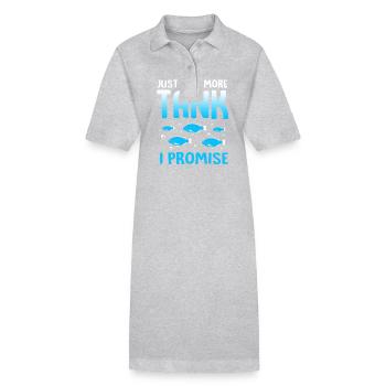 Aquarium Aquarist - Stanley/Stella PAIGER Organic Women’s Polo Dress - heather grey - Front