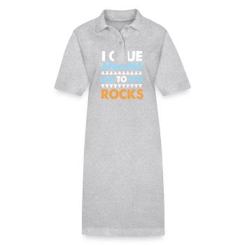 Aquarium Aquarist - Stanley/Stella PAIGER Organic Women’s Polo Dress - heather grey - Front