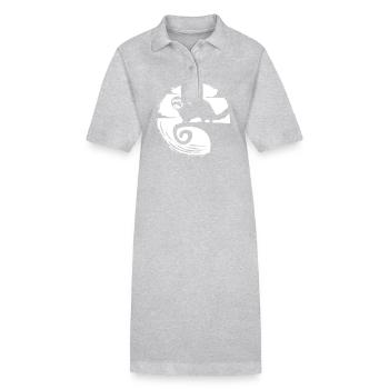 Frettchen - Stanley/Stella Frauen Bio-Polokleid PAIGER - Grau meliert - Vorne