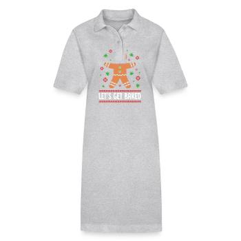 bonhomme en pain d’épice Coeur en pain d’épice Snacking en pain d’épice - Robe polo bio PAIGER Stanley/Stella Femme - gris chiné - Devant
