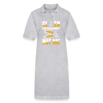 Gluten Not me für einen glutenfreien Lifestyle - Stanley/Stella Frauen Bio-Polokleid PAIGER - Grau meliert - Vorne