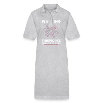 Pyrotechniker Feuerwerk Pyrotechnik - Stanley/Stella Frauen Bio-Polokleid PAIGER - Grau meliert - Vorne