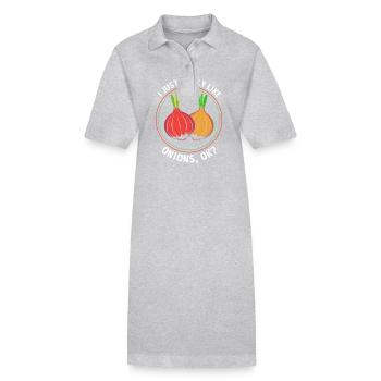 Oignon - Robe polo bio PAIGER Stanley/Stella Femme - gris chiné - Devant